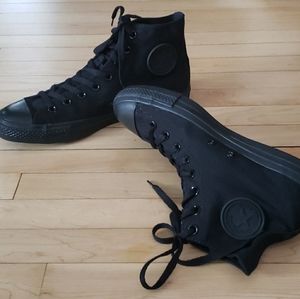 NEW CONVERSE M3310 Women's Unisex Black Mono Hi Top Sneakers Size 11
